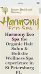 Mobile Screenshot of harmonyecohairspa.com